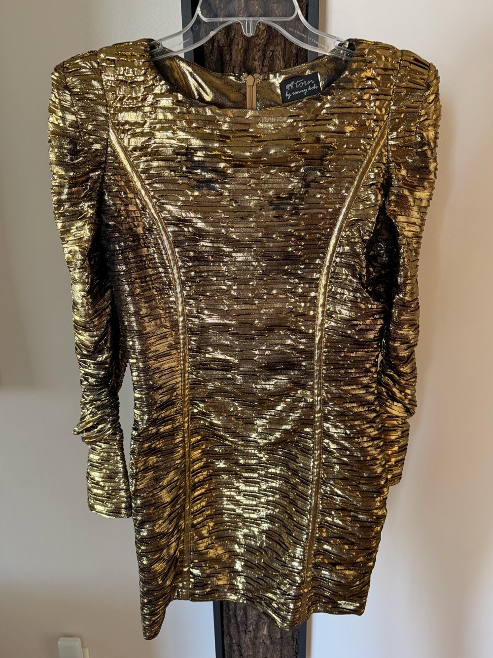 Gold Lame Dress - Picture 2 of 6